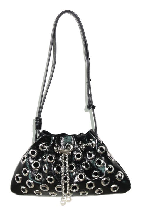 Rivit Faux Leather Shoulder Bag
