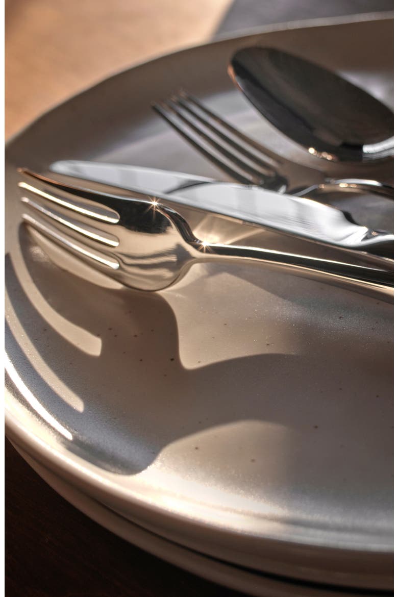 Stainless Steel 20-Piece Flatware Place Setting, Alternate, color, POLISHED SILVER
