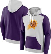 FANATICS Men's Fanatics Branded Gray/Purple Phoenix Suns Arctic Colorblock Pullover Hoodie