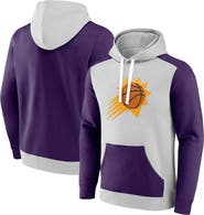 FANATICS Men's Fanatics Branded Gray/Purple Phoenix Suns Arctic Colorblock Pullover Hoodie