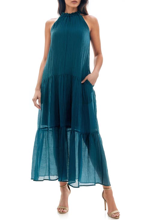 Sleeveless Tiered Maxi Dress