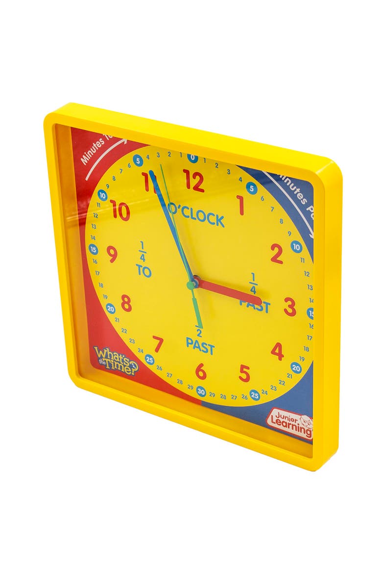 What's The Time Classroom Clock Educational Toy, Alternate, color, Multicolored