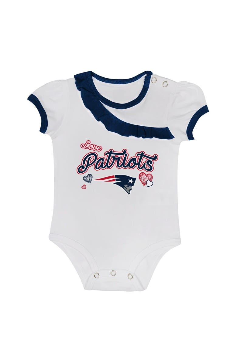 Outerstuff Newborn & Infant New England Patriots Love My Team Bodysuit & Skirt Set, Alternate, color, Navy