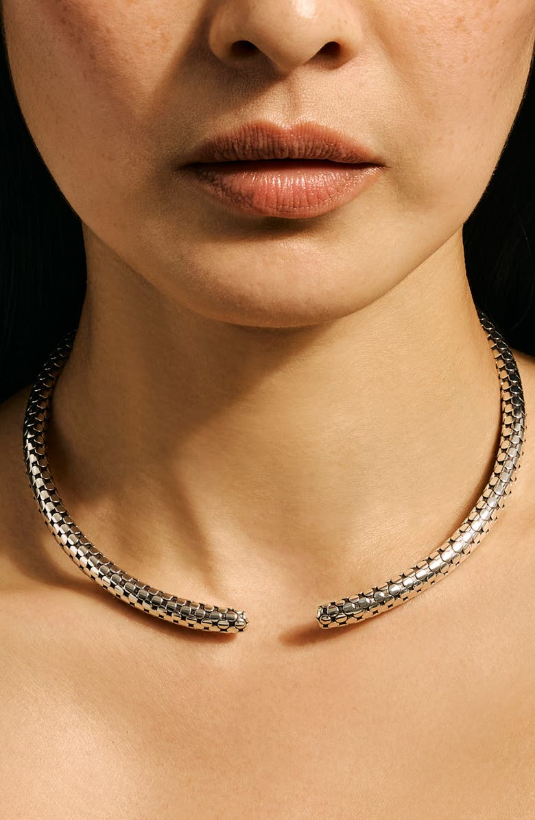 John Hardy Dot Coil Choker Necklace, Alternate, color, Silver