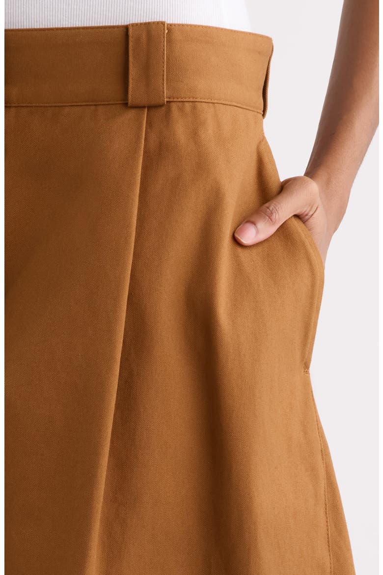 Pleated Long Bermuda Pants, Alternate, color, 2602 CAMEL
