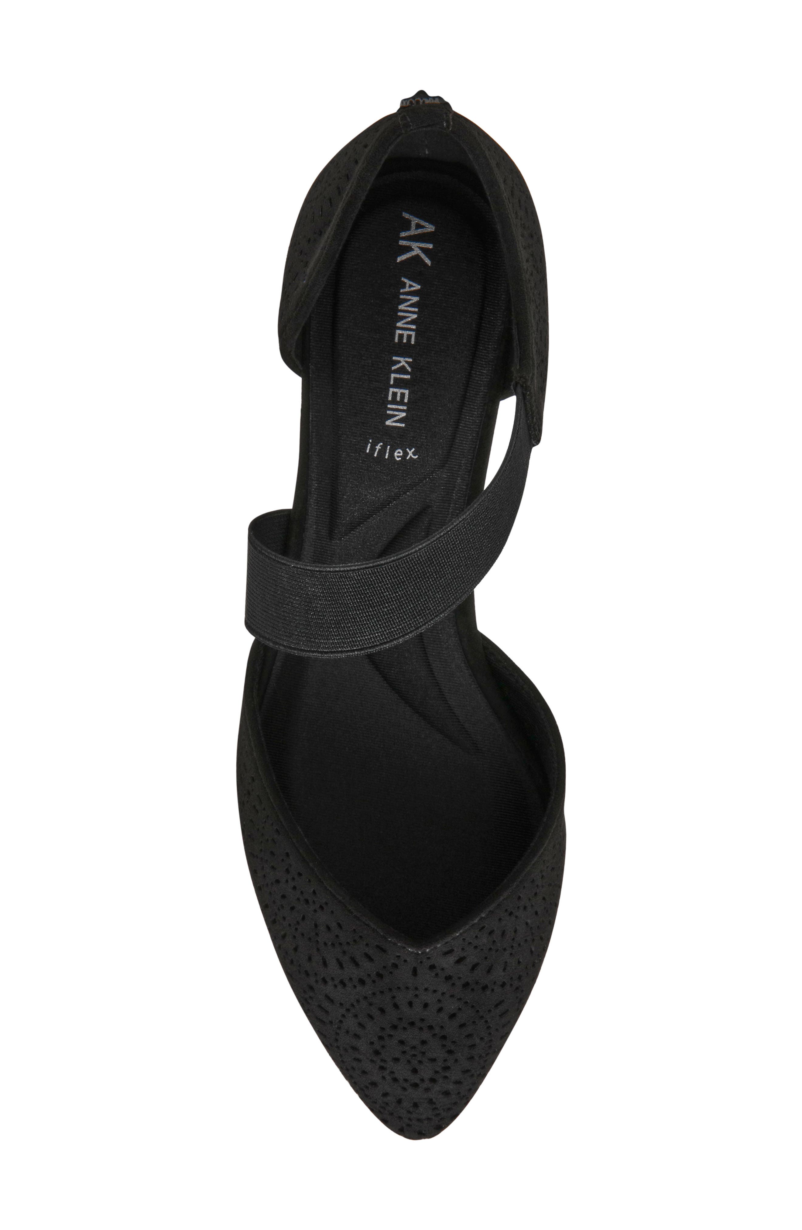 Anne Klein Orsolo Mary Jane Flat, Alternate, color, Black Microsuede