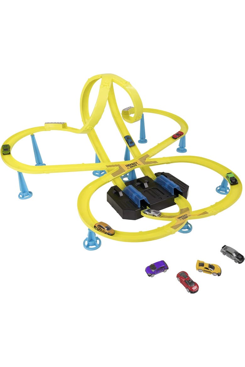 Thunder Dome Track Set and 10 Cars, Alternate, color, Multicolored