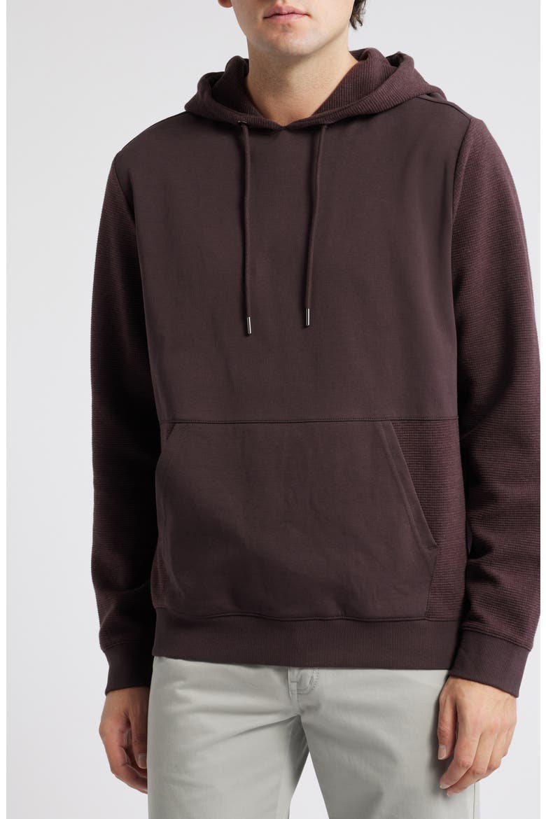 Melangé Hoodie, Main, color, BORDEAUX