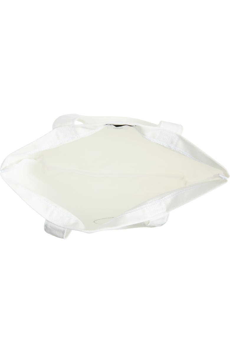 The Accessory Collective Kids' Varsity Tennis Patch Canvas Tote, Alternate, color, White