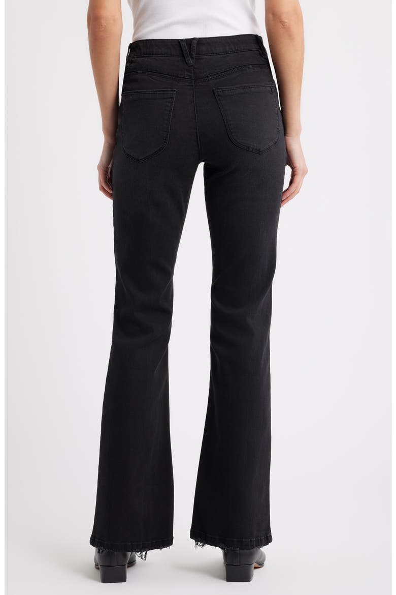 Madison High Waist Bootcut Jeans, Alternate, color, WASHED BLACK