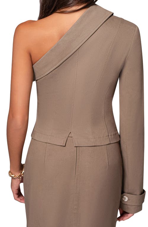 Jluxlabel Amal One-shoulder Blazer Top