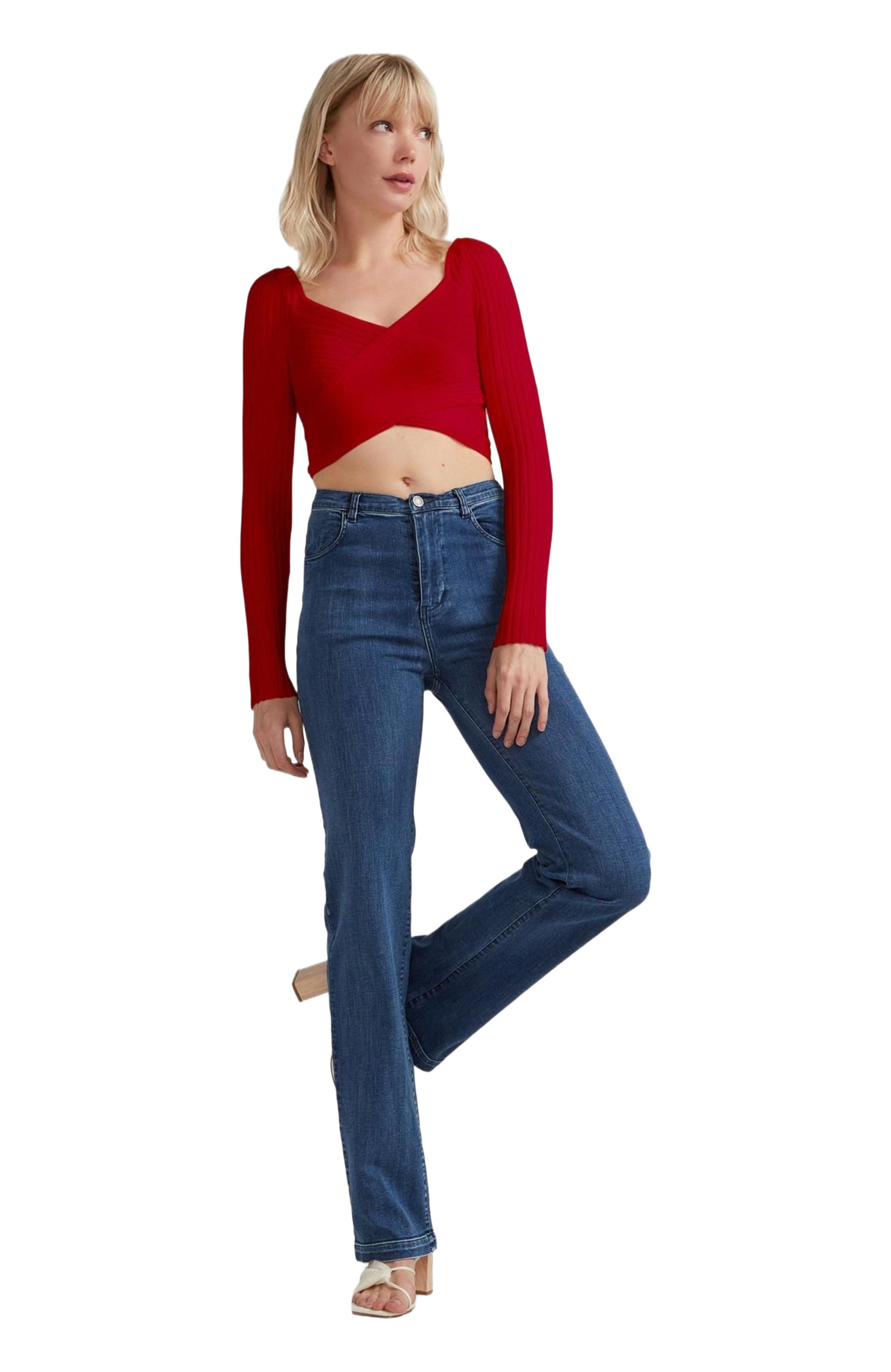 Forget Me Not Knit Crop - image 3