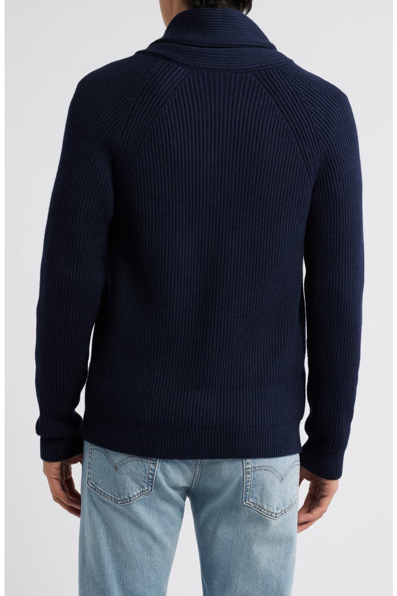 Winters Shawl Collar Cardigan, Alternate, color, NAVY