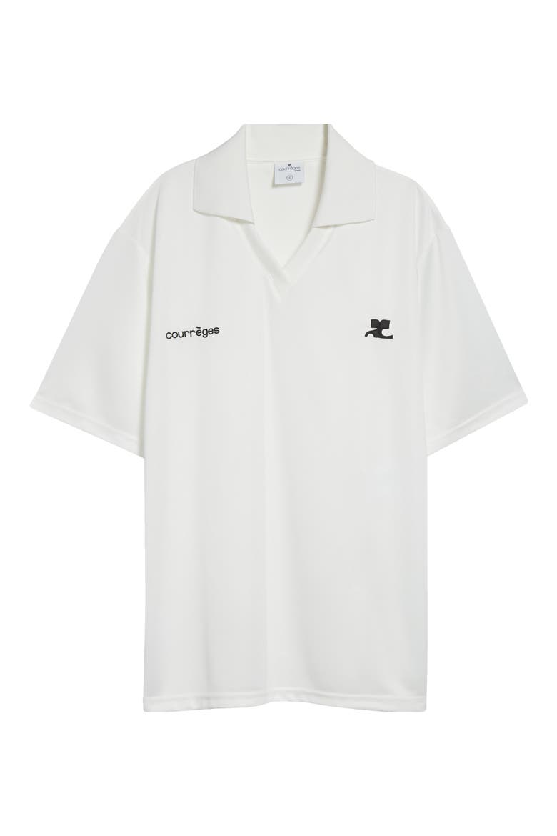Sports Oversize Logo Polo, Alternate, color, HERITAGE WHITE/ HERITAGE WHITE