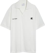 Courrèges Sports Oversize Logo Polo