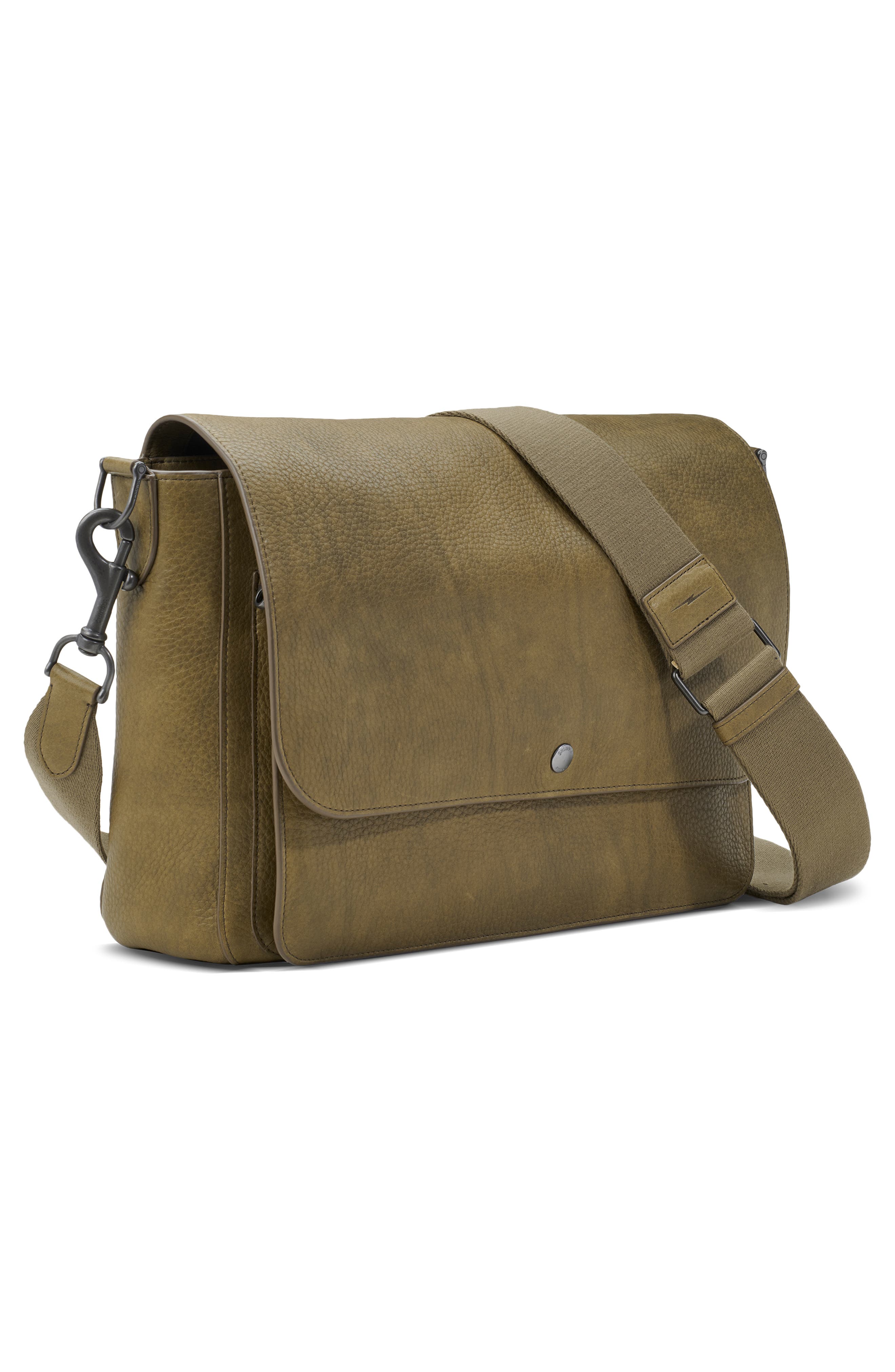 Shinola Canfield Relaxed Leather Messenger Bag, Alternate, color, 