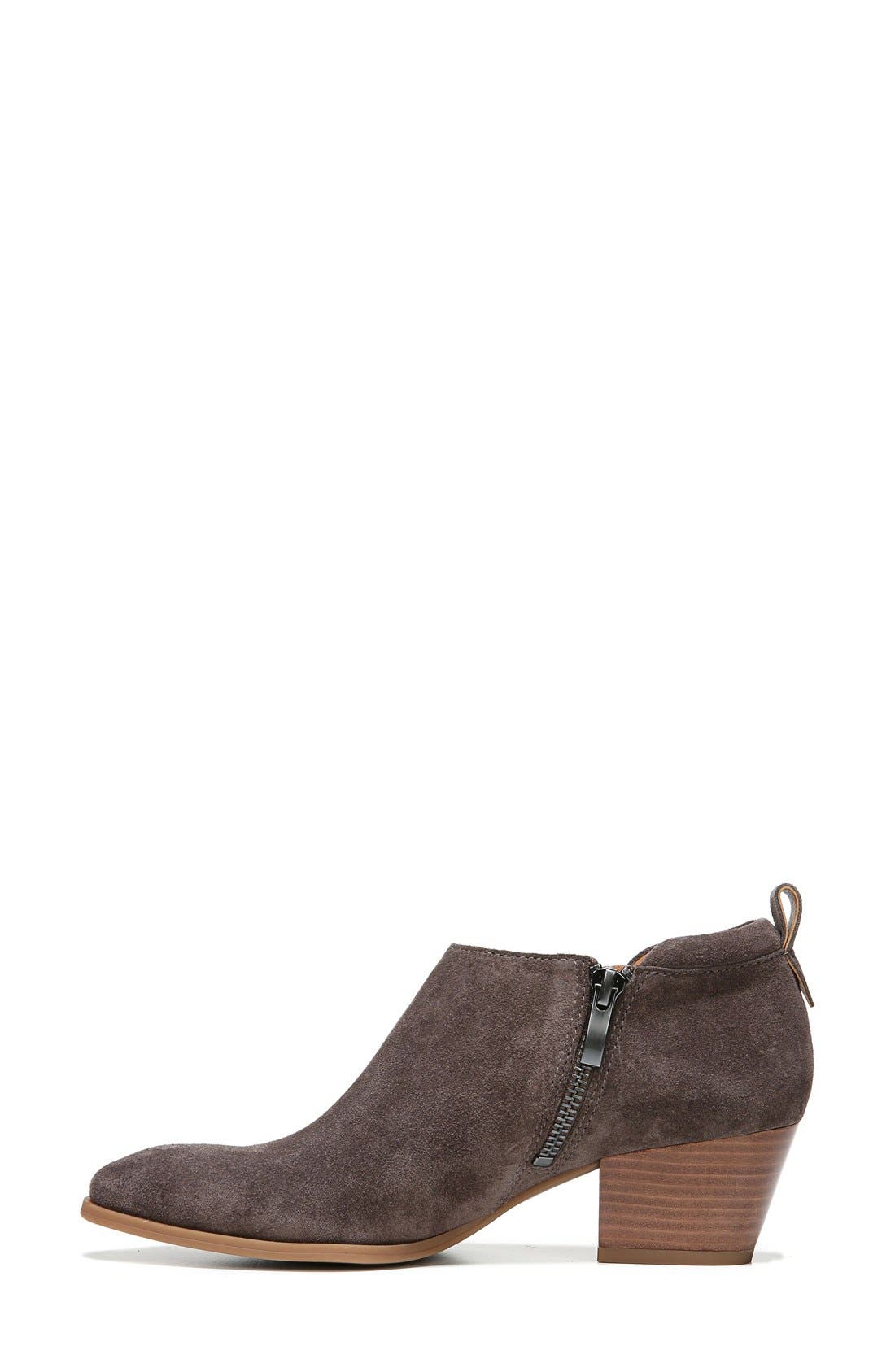 'Granite' Block Heel Bootie, Alternate, color, DARK GRAPHITE SUEDE