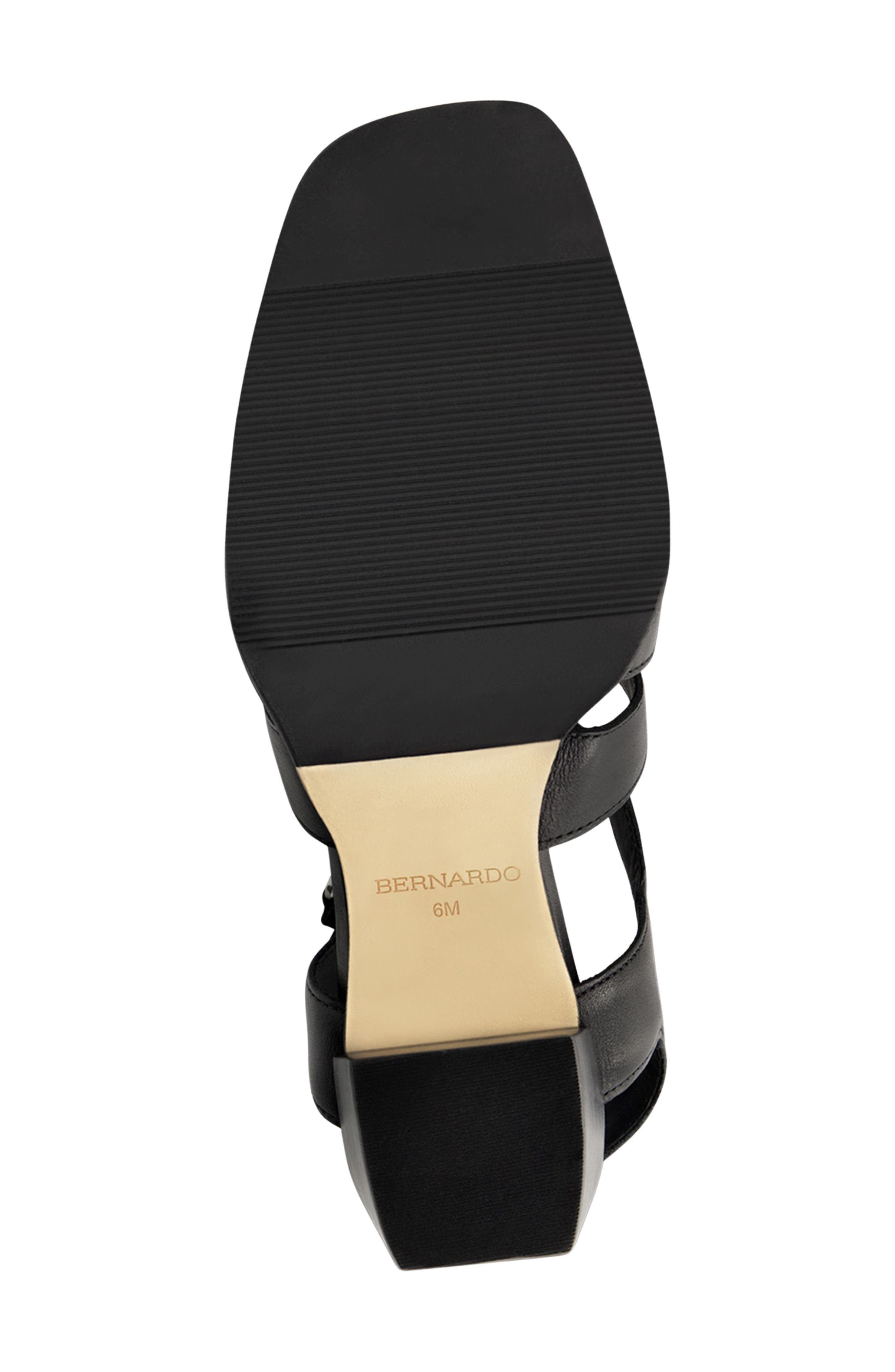 Bernardo Footwear Belmont Sandal, Alternate, color, Black Antique Calf