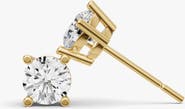 SEREIA OFFICIAL 14K Gold 0.75 ct Round Studs Earrings