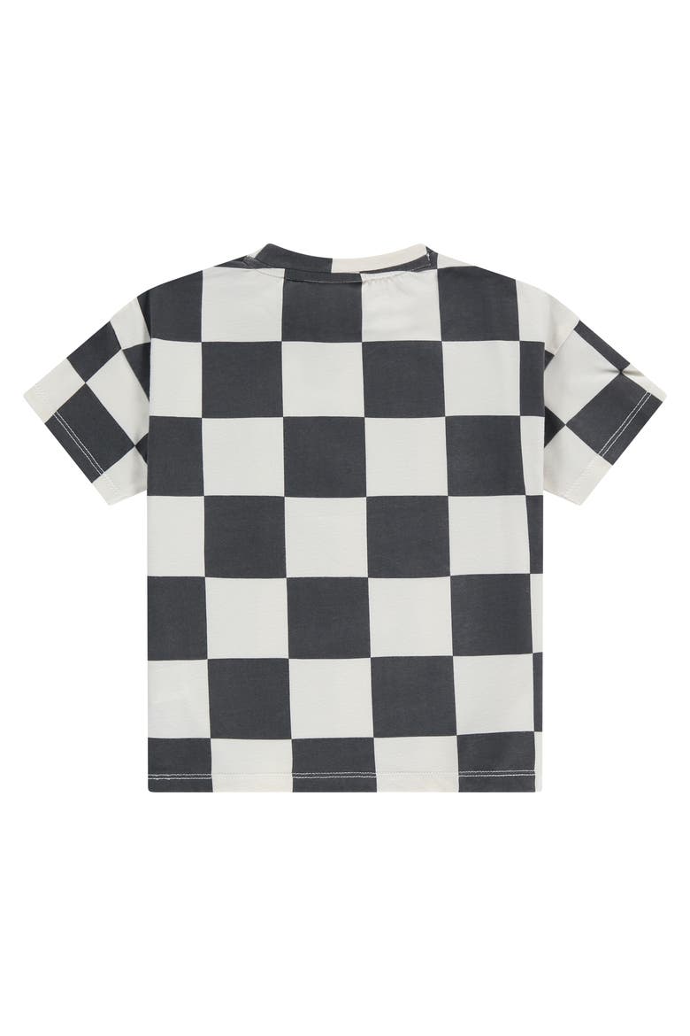 Checkered Short Sleeve T-Shirt, Alternate, color, Antra