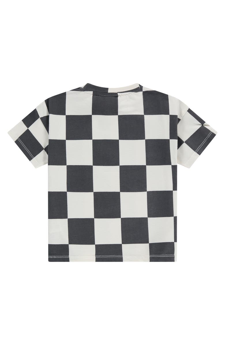 Stains and Stories by Babyface Checkered Short Sleeve T-Shirt, Alternate, color, Antra