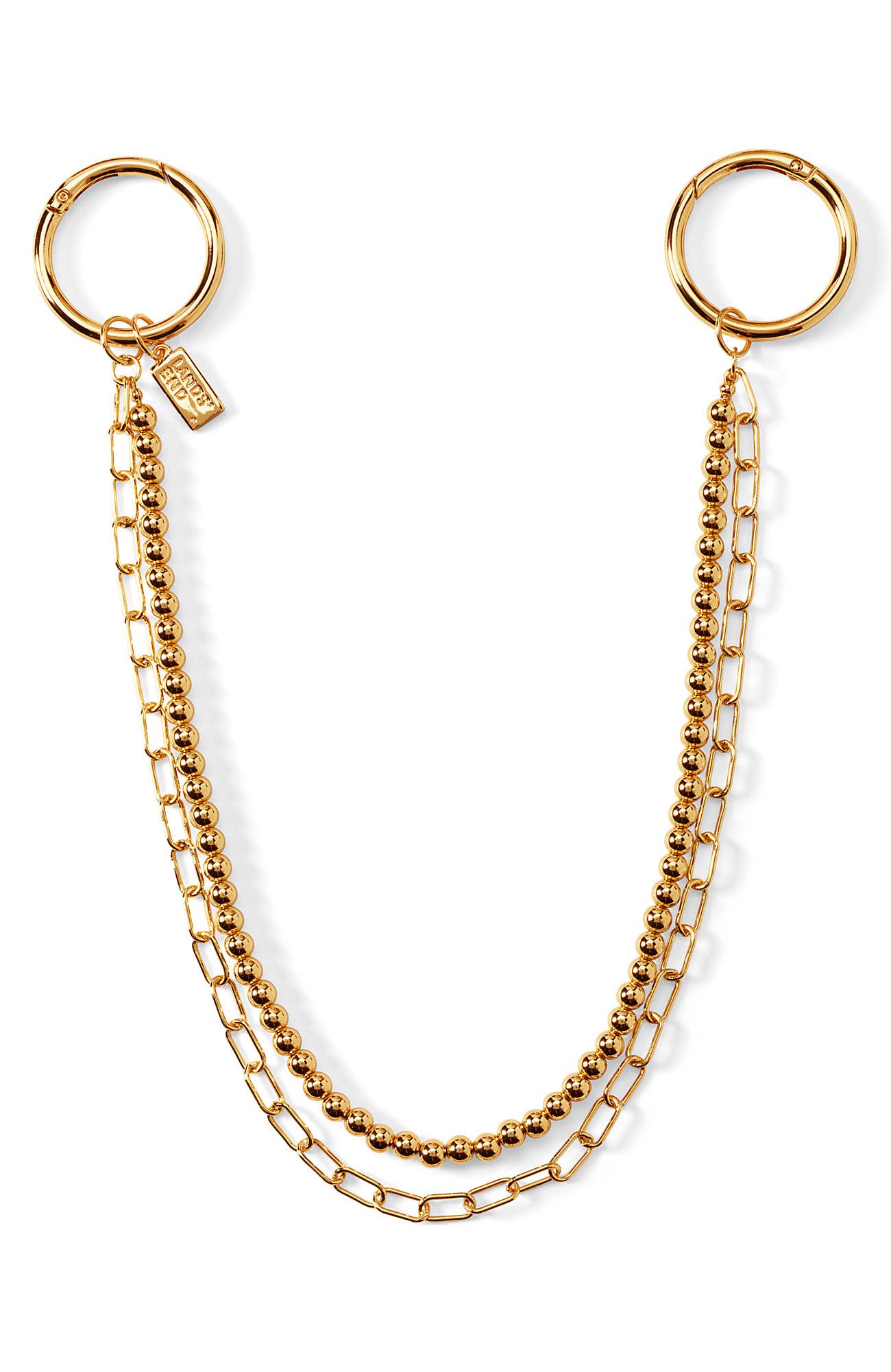 Lands' End Bag Chain, Main, color, Gold