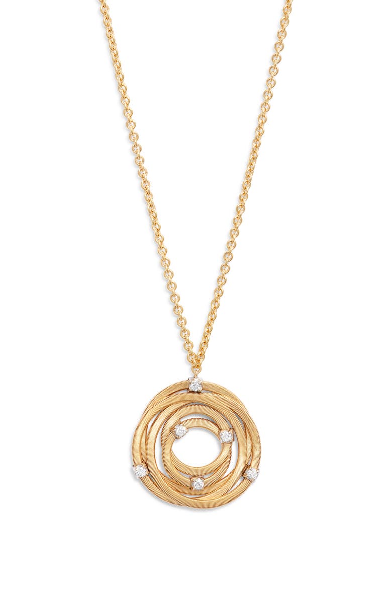 Goa Diamond Pendant Necklace, Main, color, YELLOW GOLD/ DIAMOND