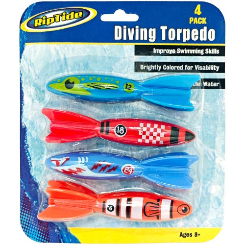 RIPPLE Torpedo Flyers 4 Piece Pool Dive Toys, Kids in Multicolored  product