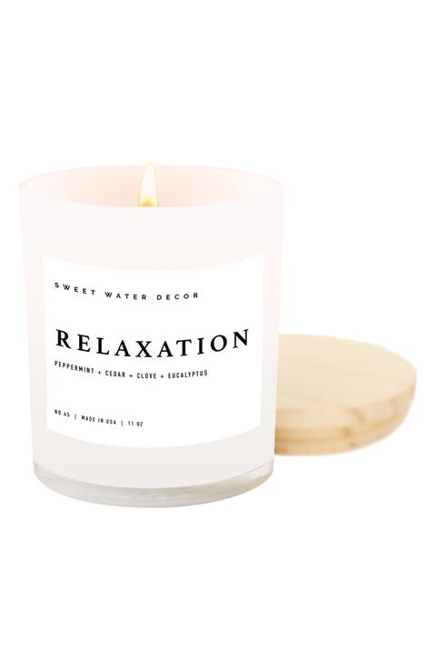 Relaxation 11 oz. White Jar Candle