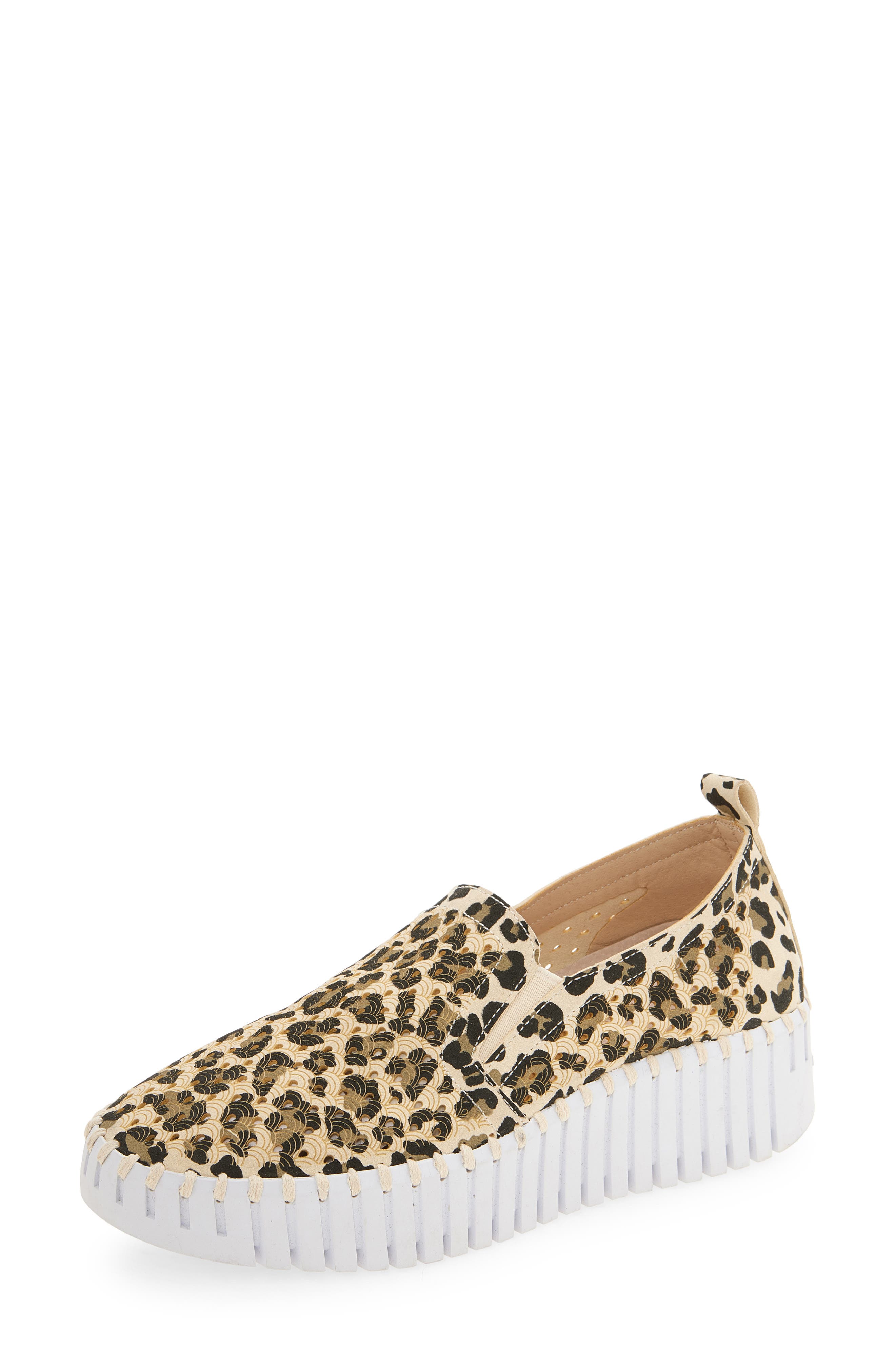 Ilse Jacobsen Tulip Perforated Slip-On Sneaker, Main, color, Latte