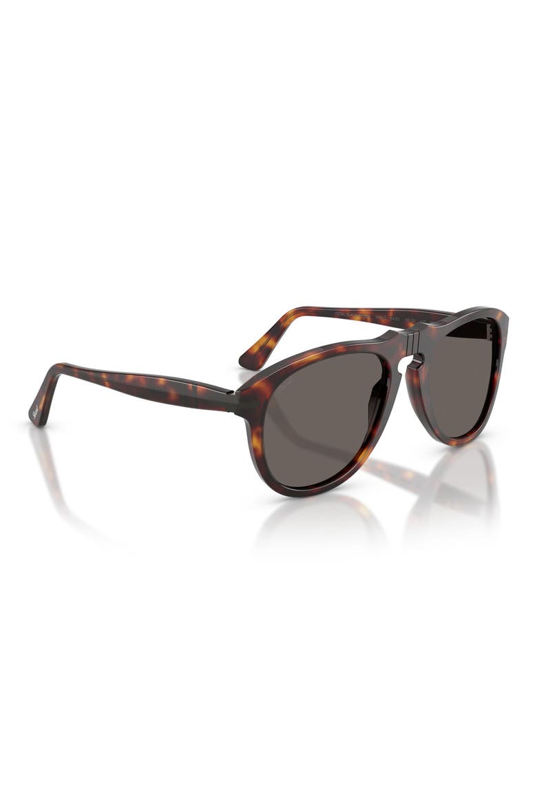 56mm Pilot Sunglasses, Alternate, color, HAVANA / DARK GREY