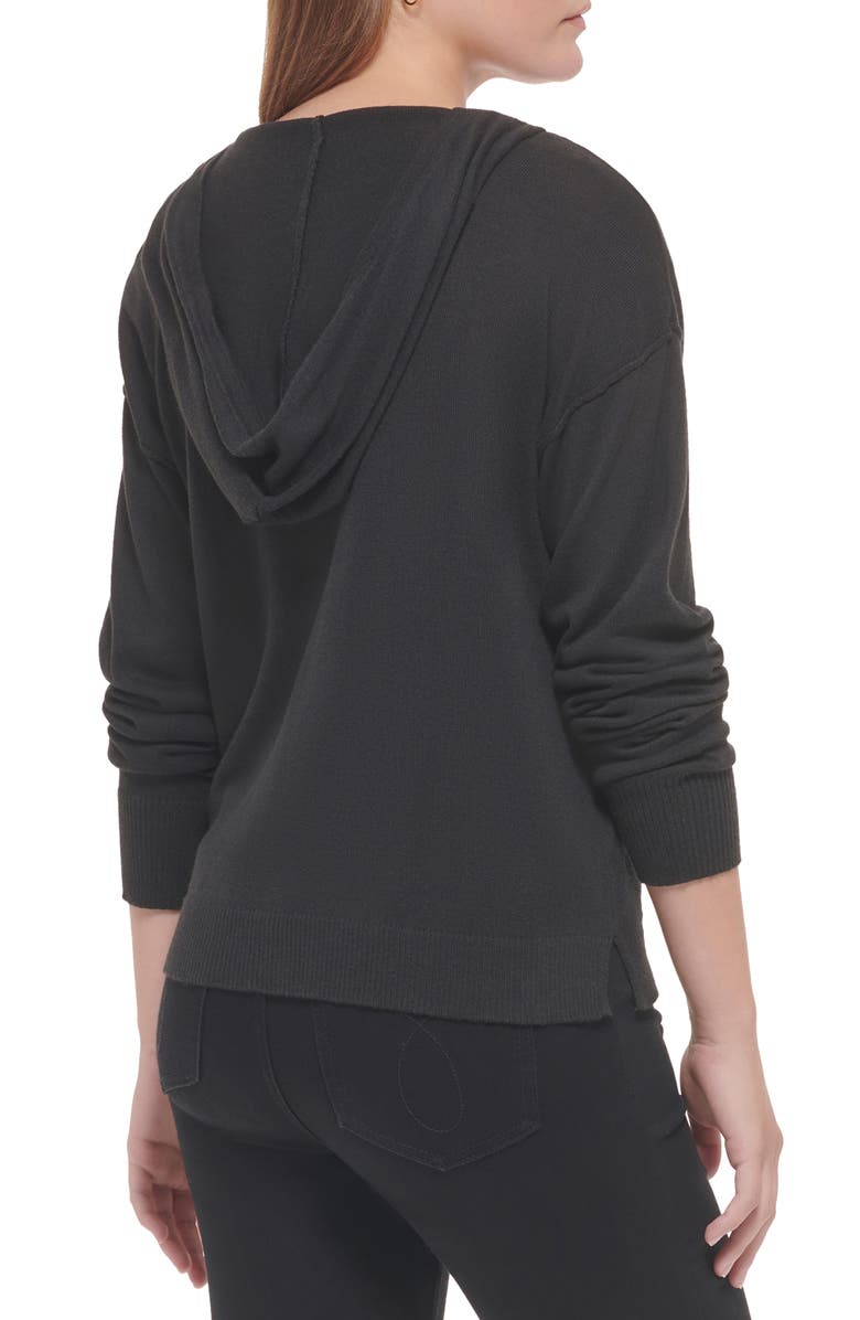 Calvin Klein Jeans V-Neck Hoodie, Alternate, color, 