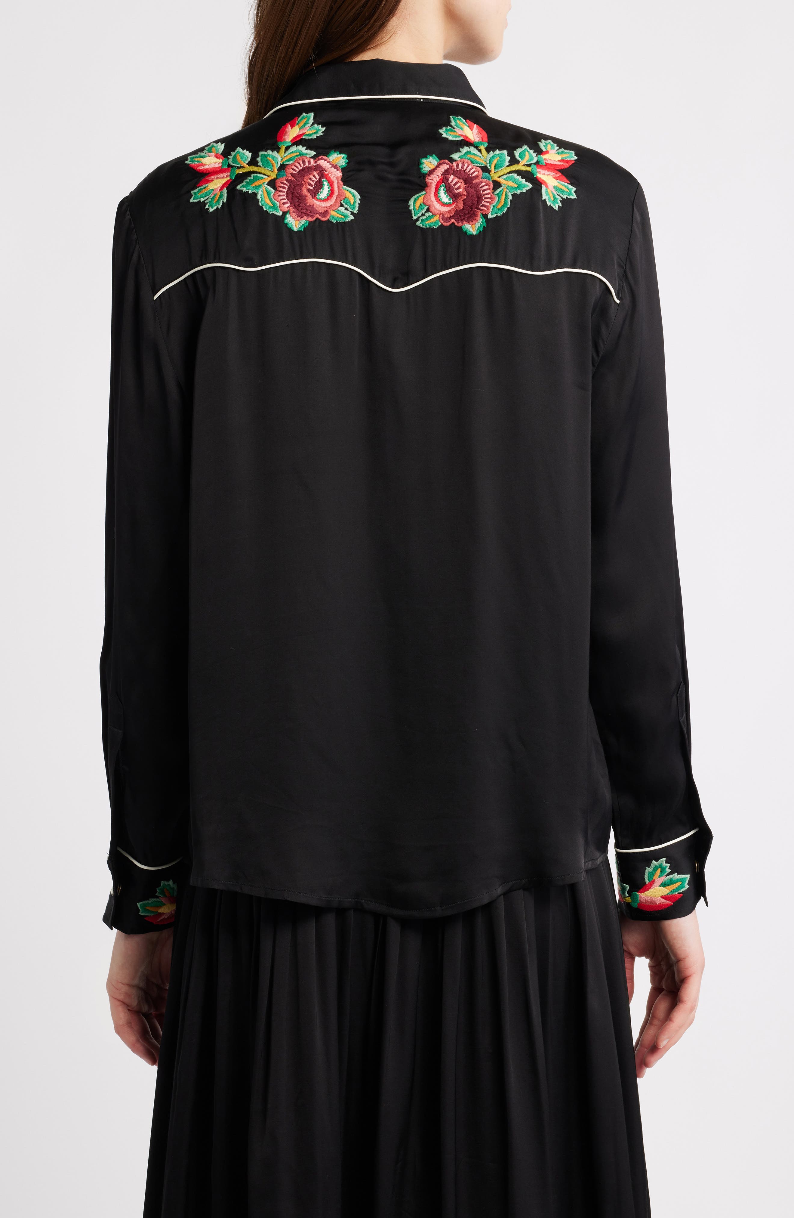 Heirloom Rose Snap-Up Shirt - image 2