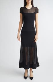 Jason Wu Collection Short Sleeve Drop Waist Dress