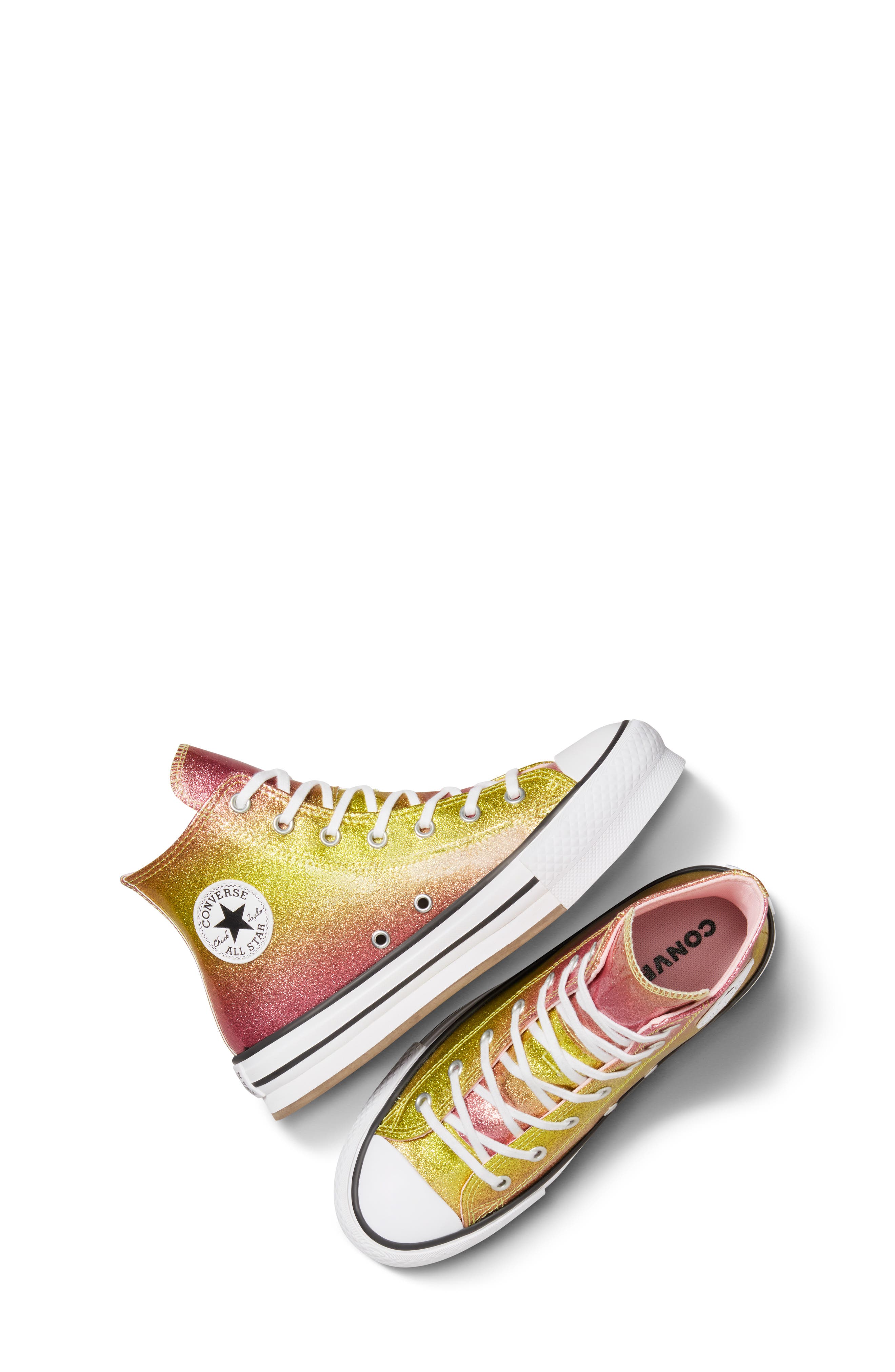 Converse Kids' Chuck Taylor<sup>®</sup> All Star<sup>®</sup> EVA Lift High Top Platform Sneaker, Alternate, color, 
