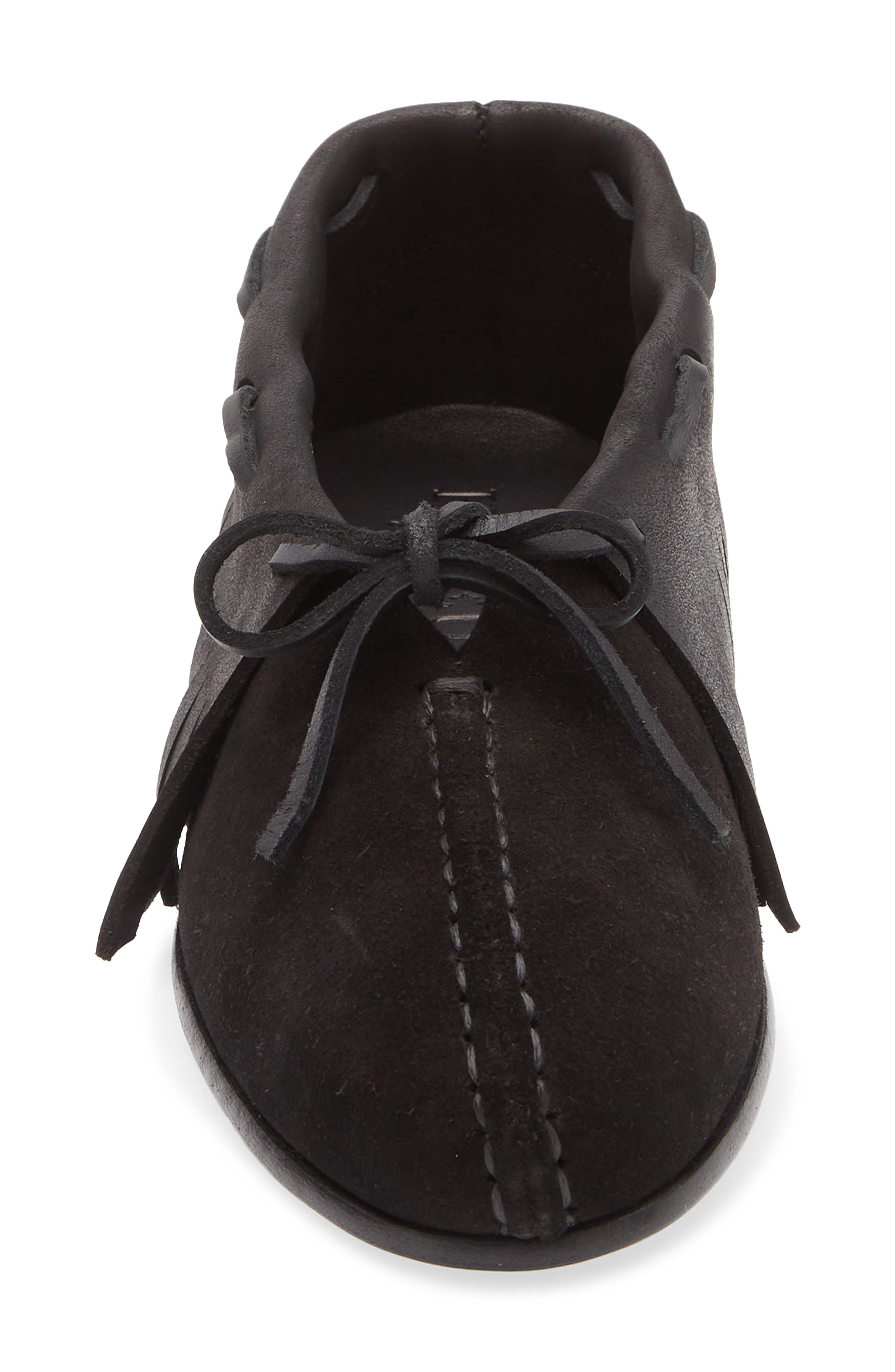 HEREU Tilla Fringes Babouche, Alternate, color, Black