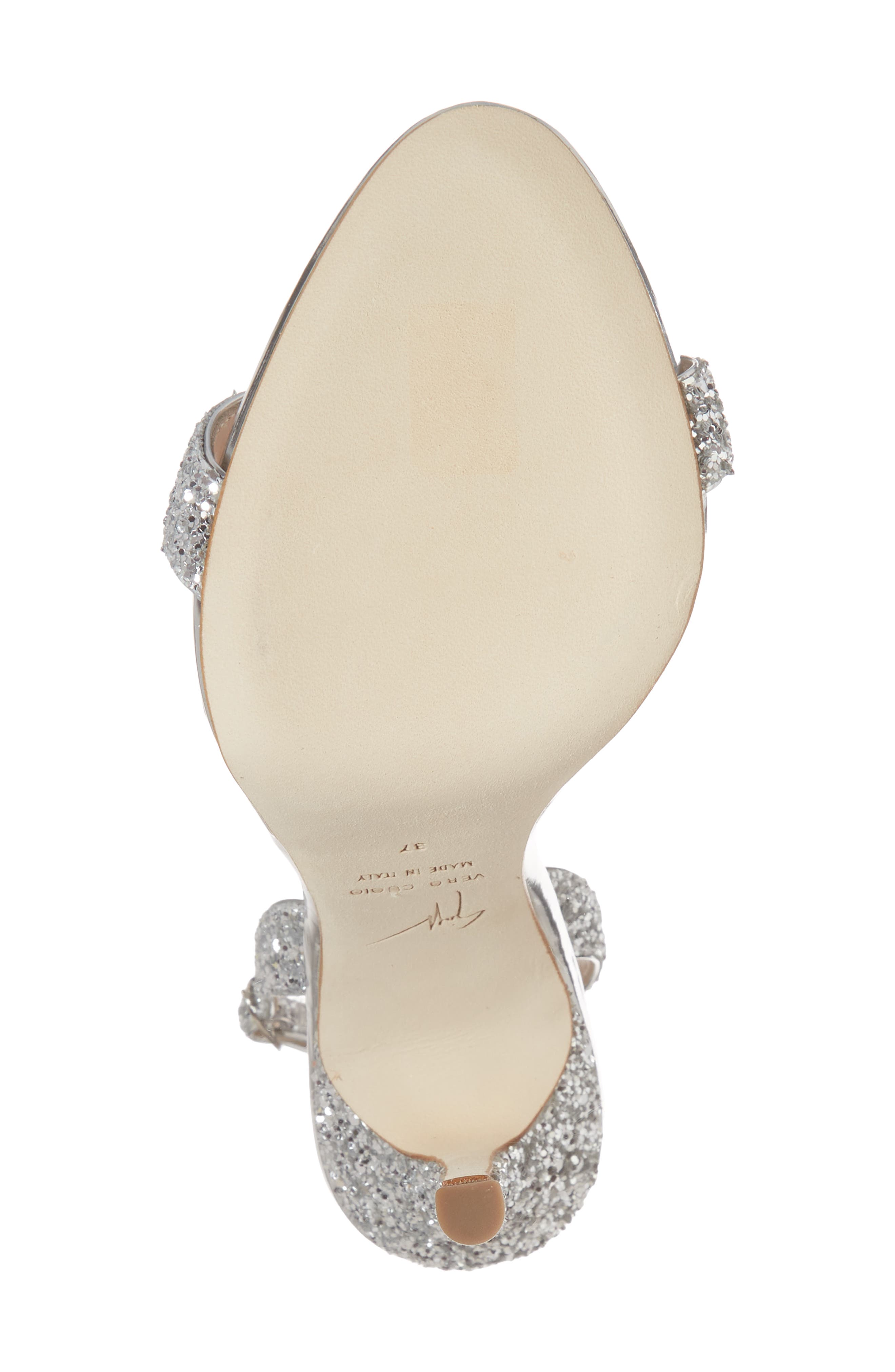 Giuseppe Zanotti Glitter Slingback Sandal, Alternate, color, 