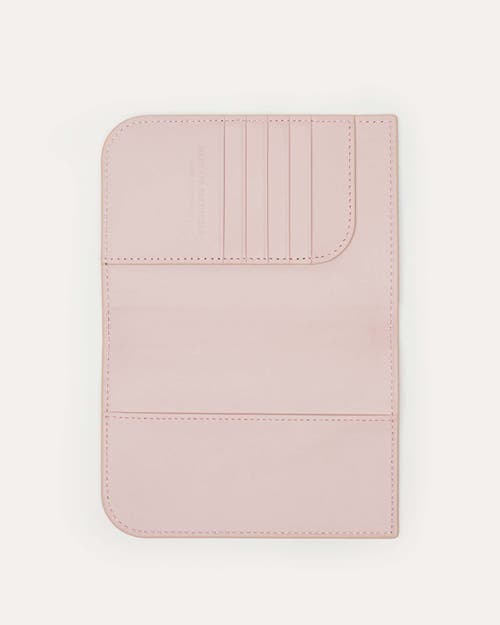 Shop Want Les Essentiels De La Vie Want Les Essentiels Arch Smooth Leather Passport Cover In Blush