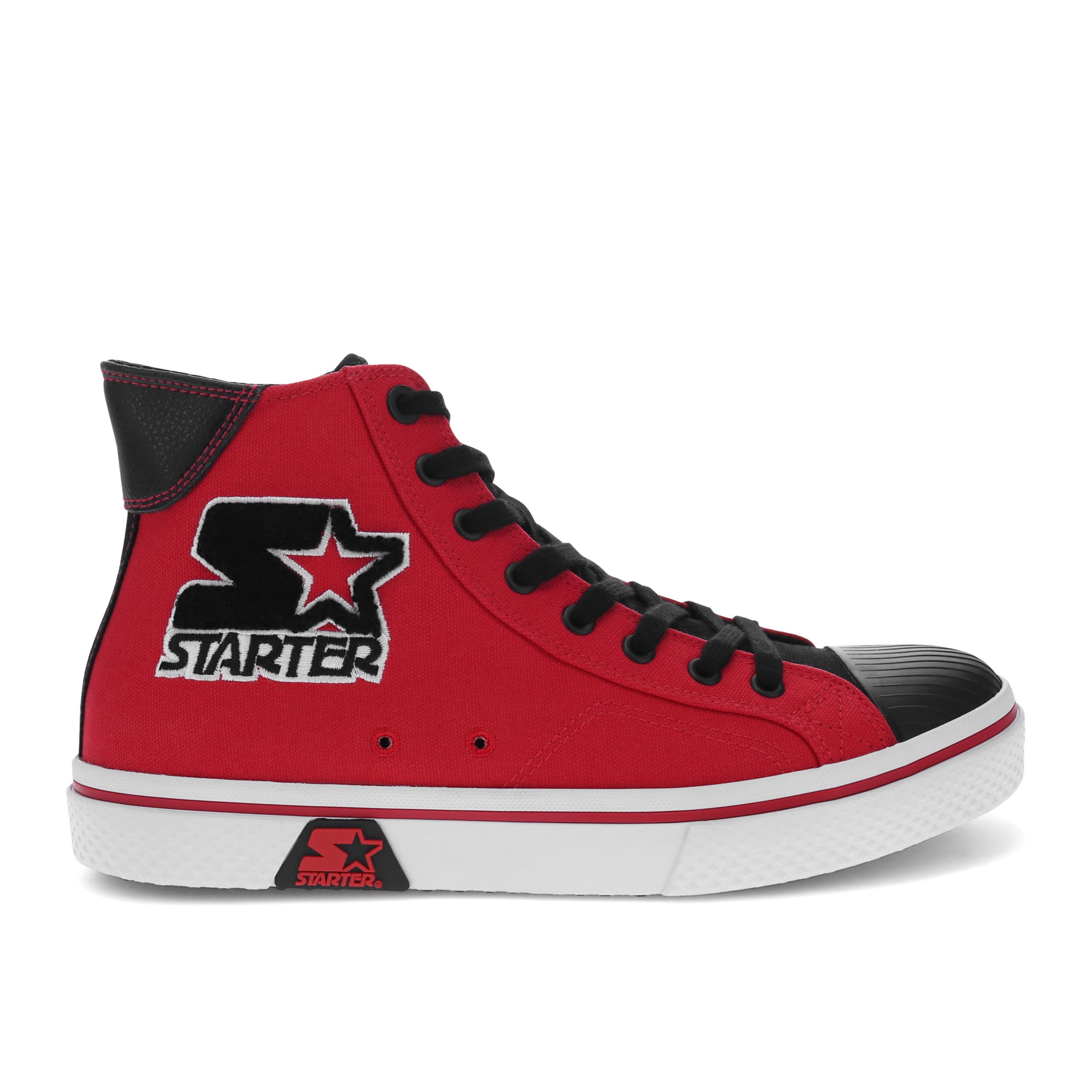 STARTER Tradition 71 Hi Sneakers, Alternate, color, Red/Black