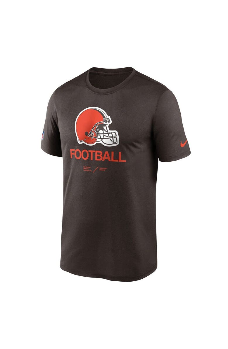 Nike Men's Nike Brown Cleveland Browns Sideline Infograph Performance T-Shirt, Alternate, color, Brown