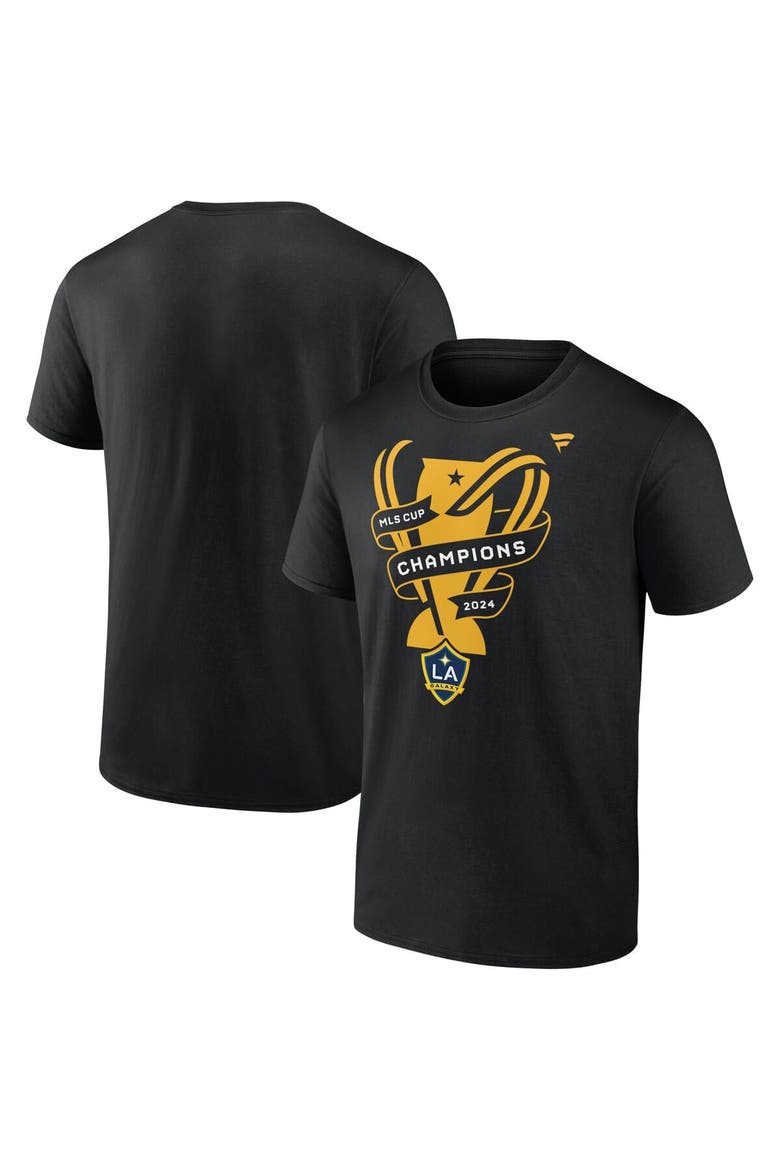 Men's Fanatics Black LA Galaxy 2024 MLS Cup Champions Locker Room T-Shirt, Alternate, color, Black