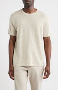 Nordstrom Linen & Cotton Short Sleeve Sweater Tee