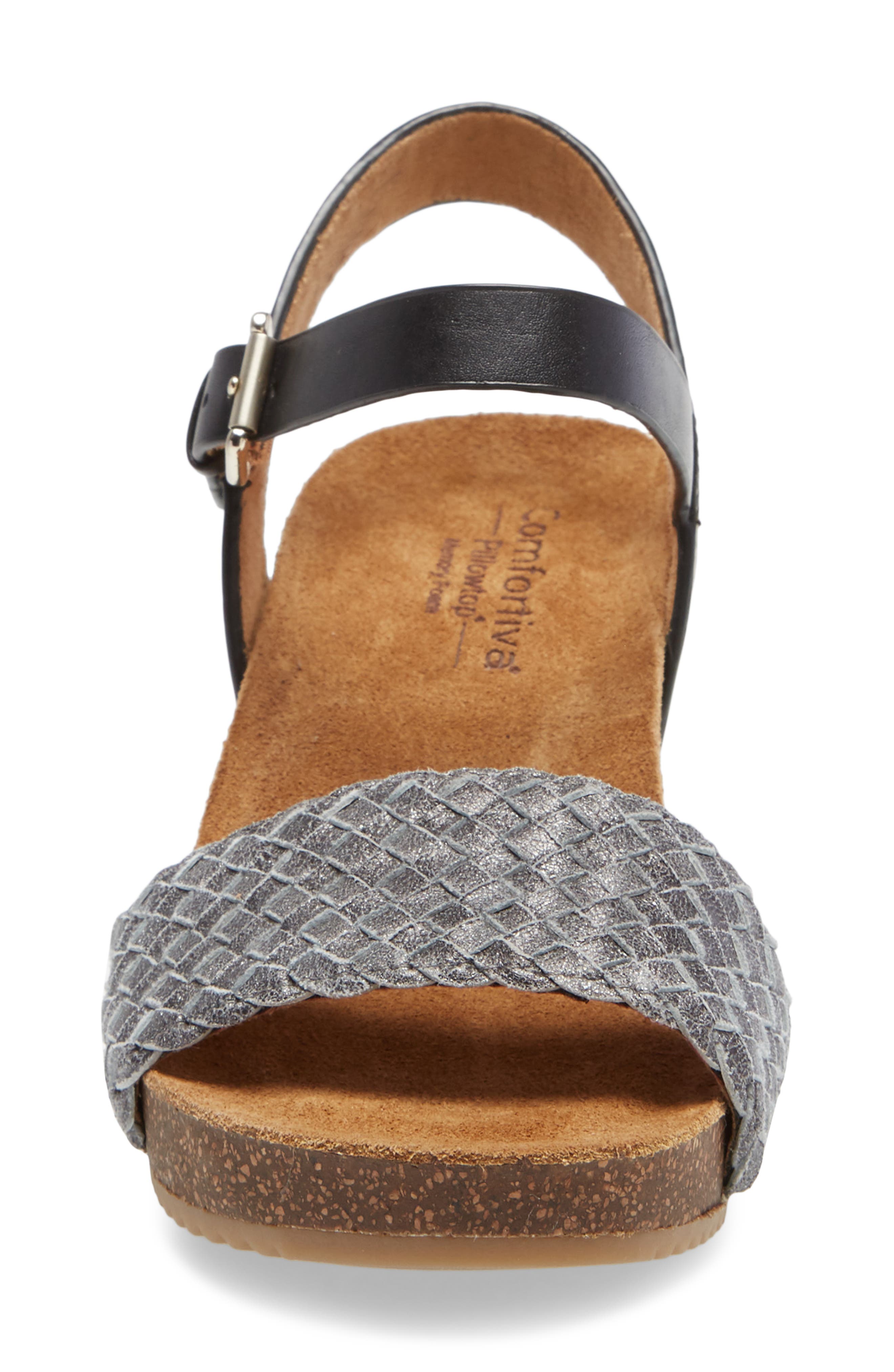 Comfortiva Eshana Wedge Sandal, Alternate, color, 
