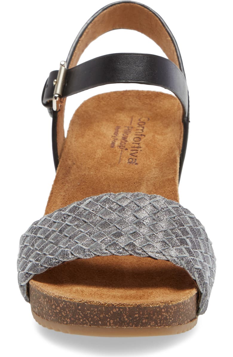 Comfortiva Eshana Wedge Sandal, Alternate, color,