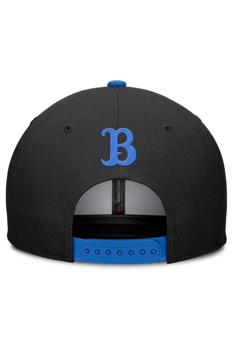 Men's Jordan Brand Black/Blue UCLA Bruins 2025 Sideline Campus Pro Local Snapback Hat, Alternate, color, Black