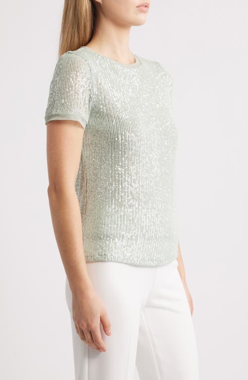 ANNE KLEIN ANNE KLEIN SEQUIN MESH TOP 