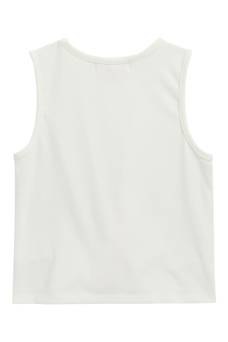 Kids' Twist Front Tank, Alternate, color, WHITE