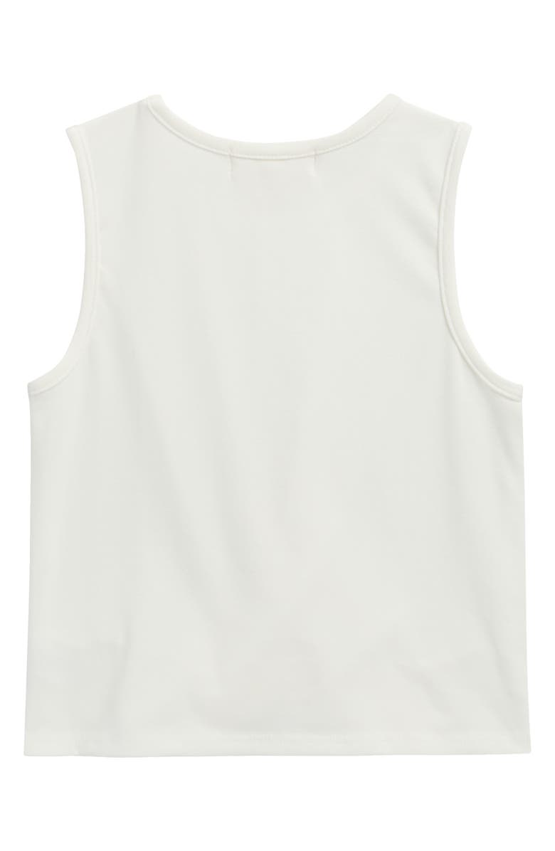 Walking on Sunshine Kids' Twist Front Tank, Alternate, color, White