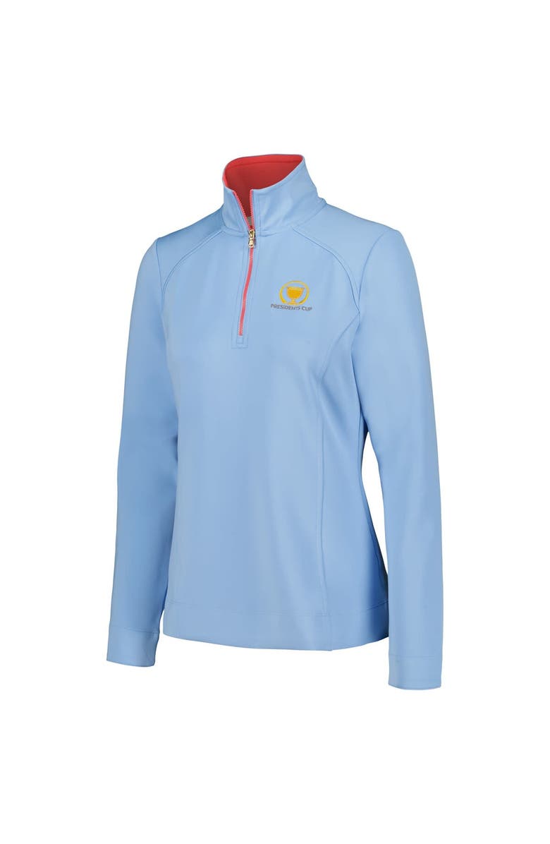 Fairway & Greene Women's Fairway & Greene  Light Blue 2024 Presidents Cup  Wells Quarter-Zip Top, Alternate, color, 