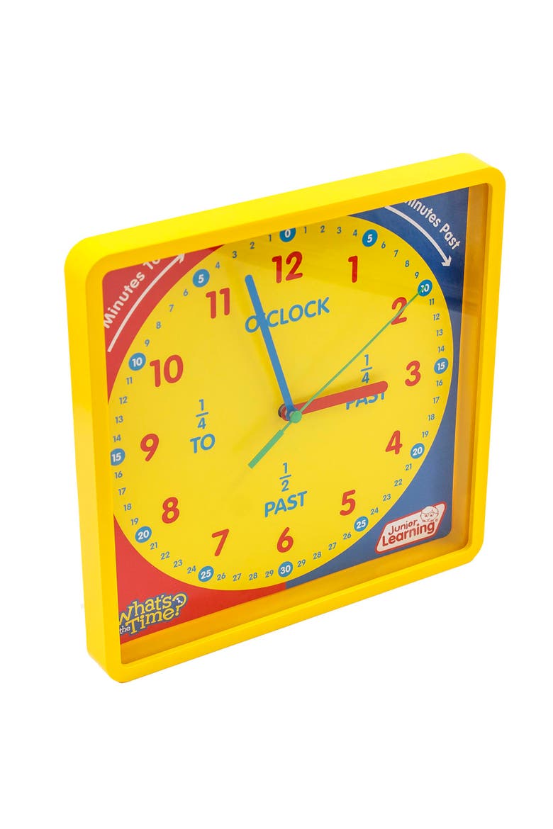 What's The Time Classroom Clock Educational Toy, Alternate, color, Multicolored